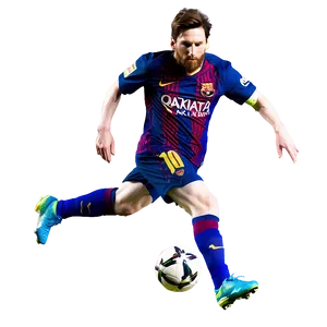 Leo Messi Action Shot Png 3 PNG Image