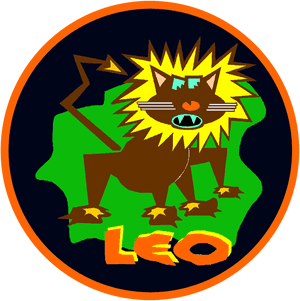 Leo Zodiac Sign Artwork PNG image with transparent background