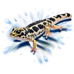 Leopard Gecko In Water Png 06202024 PNG Image