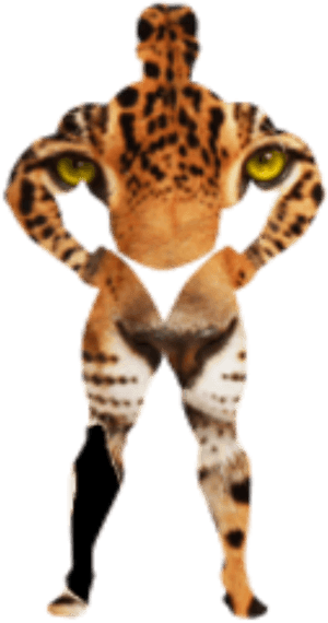 Leopard In The Body Of A Man Clip Arts - Leopard Tiger Lion Cheetah, HD Png Download PNG image with transparent background