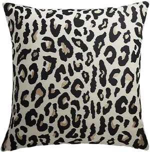 Leopard Print Cushion Cover PNG Image