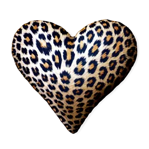 Leopard Print Heart Illustration Png Xmv91 PNG Image