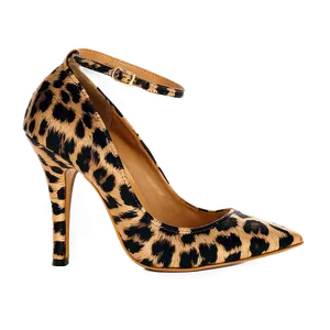 Leopard Print High Heels Png Lkm55 PNG Image