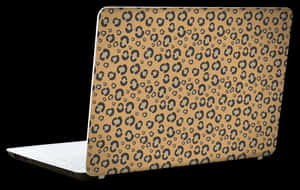Leopard Print Laptop Cover PNG image with transparent background