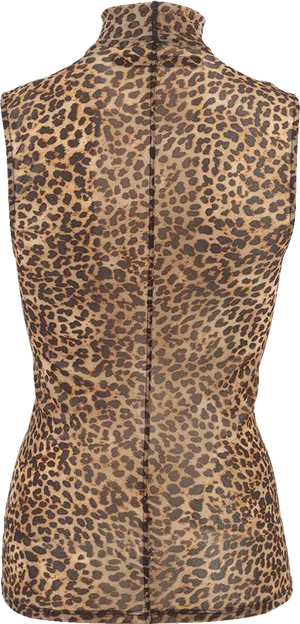 Leopard Print Mannequin Torso PNG Image