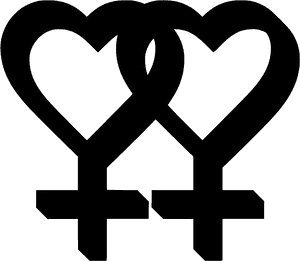 Lesbian_ Pride_ Symbol PNG image with transparent background