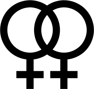 Lesbian_ Symbol_ Graphic PNG image with transparent background