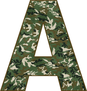 Letters In Camouflage, HD Png Download PNG image with transparent background