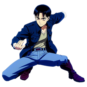 Levi Ackerman Action Pose PNG 06112024 PNG image with transparent background