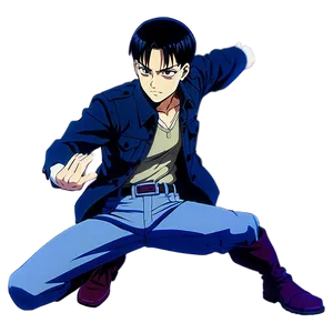 Levi Ackerman Action Pose Png 06112024 PNG Image