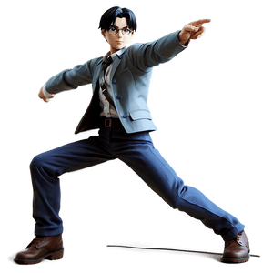 Levi Ackerman Action Pose PNG 93 PNG image with transparent background