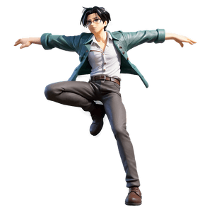 Levi Ackerman Action Pose PNG mlo PNG image with transparent background