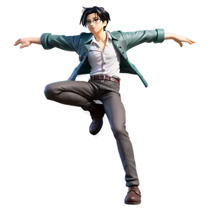 Levi Ackerman Action Pose Png Mlo PNG Image