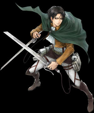 Levi Ackerman Attackon Titan PNG with transparent background