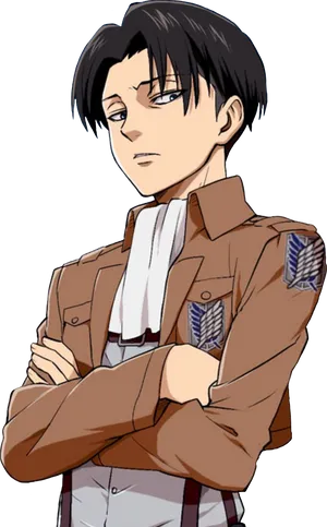 Levi Ackerman Attackon Titan Character PNG Image