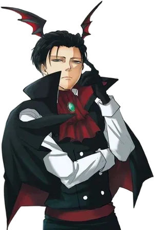 Levi Ackerman Demon Cosplay PNG Image