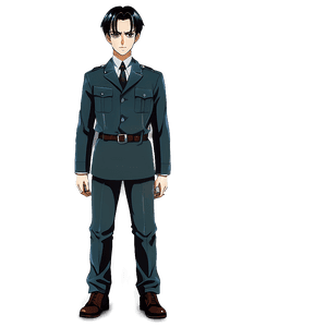 Levi Ackerman Full Body PNG ikl PNG image with transparent background