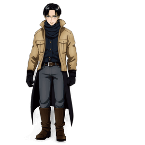 Levi Ackerman in Winter Gear PNG 06112024 PNG image with transparent background