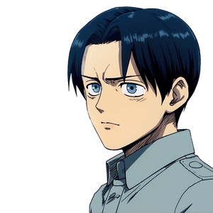 Levi Ackerman Manga Style PNG 97 PNG image with transparent background
