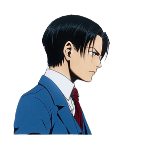 Levi Ackerman Side Profile PNG ail12 PNG image with transparent background