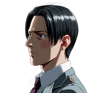 Levi Ackerman Side Profile PNG lqe58 PNG image with transparent background