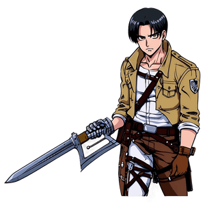 Levi Attack on Titan PNG ytp39 PNG with transparent background