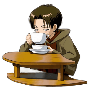 Levi Drinking Tea PNG 65 PNG image with transparent background