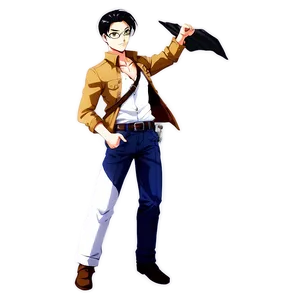 Levi In Action Pose Png Lns63 PNG Image