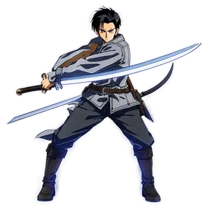 Levi With Swords Png 28 PNG Image