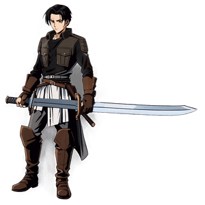 Levi with Swords PNG tal PNG with transparent background