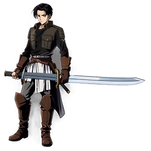 Levi With Swords Png Tal PNG Image