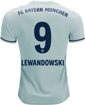 Lewandowski Bayern Munich Jersey Number9 PNG Image