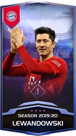 Lewandowski F C Bayern20192020 Card PNG Image