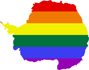 Lgbt Flag Map Of Antarctica - New Zealand Flag Png, Transparent Png PNG image with transparent background