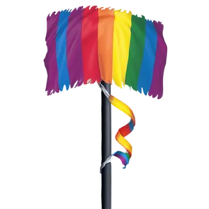 Lgbt Flag On Pole Png 89 PNG Image