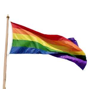 Lgbt Flag Waving Png Opk72 PNG Image