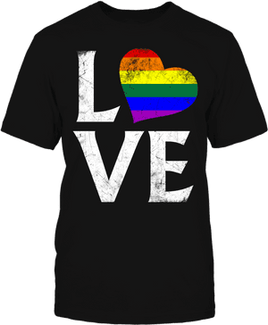 Lgbt Gay Pride Flag Heart Love T-shirt, Big Heart In - Storm Pooper T Shirt, HD Png Download PNG image with transparent background