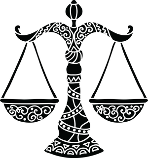 Libra Zodiac Symbol Balance Scale PNG Image