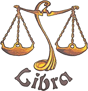 Libra Zodiac Symbol Illustration PNG Image