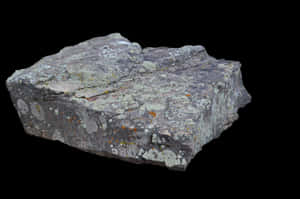 Lichen Covered Rock Isolated PNG image with transparent background
