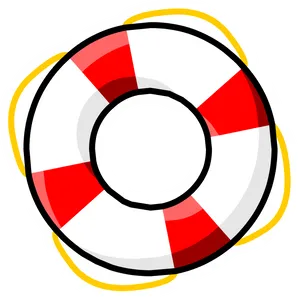 Lifebuoy Vector Illustration PNG Image