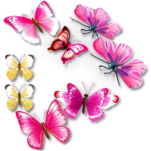 Lifelike Pink Butterfly Png 06212024 PNG Image