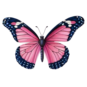 Lifelike Pink Butterfly Png Bft12 PNG Image