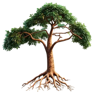 Lifelike Tree Roots Render Png Wmv PNG Image