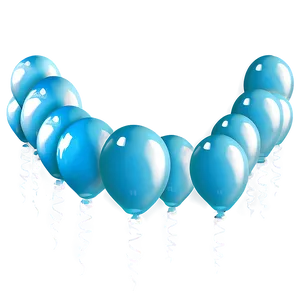 Light Blue Balloons Png 06122024 PNG Image