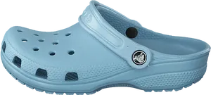 Light Blue Classic Croc Sandal PNG Image