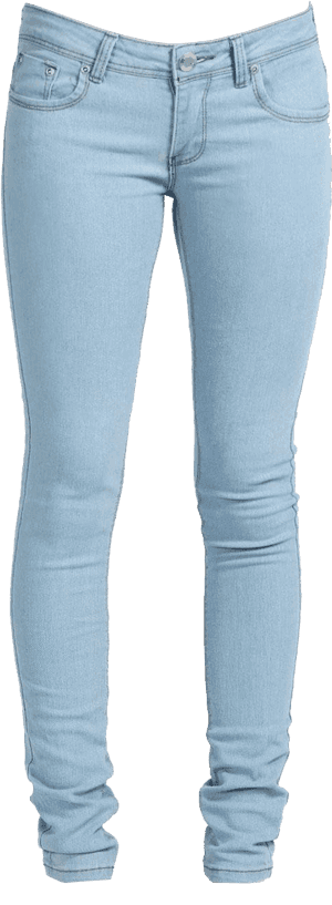 Denim Clipart Transparent - Light Blue Jeans Transparent, HD Png Download PNG with transparent background