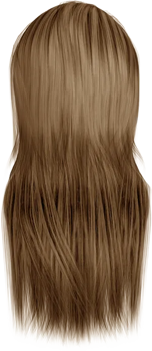 Light Brown Straight Hair Texture PNG Image