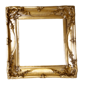 Light Gold Frame PNG   emw55 PNG