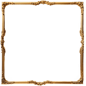 Light Gold Frame PNG   iyn48 PNG
